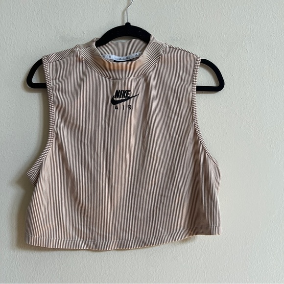 Nike Tops - Nike Mock Neck Ribbed Tank Top